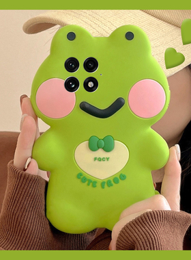 绿色蝴蝶结青蛙适用oppo一加ace5pro竞速版手机壳1+13t卡通12可爱3v立体2v创意11个性10趣味9rt/8/7十oneplus