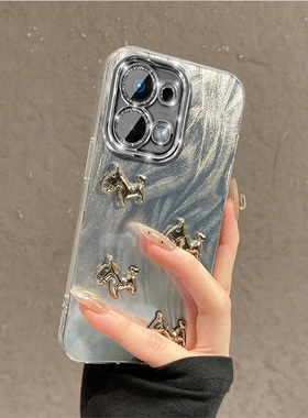 卡通爱心小马适用oppoa6max手机壳a6gt新年a6i本命年a5pro立体a3x带a2m挂链a53s羽纱a32a72马年a97a58a16硅胶