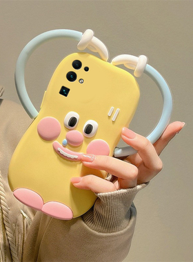 适用华为荣耀v30pro手机壳麦芒40搞怪30pro+黄色x30i小怪兽x20se立体20s卡通10i爱心v10趣味9x可爱十香肠嘴软