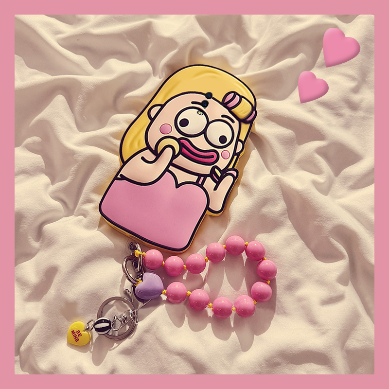 香肠嘴卷发女孩适用oppor17pro手机壳r15梦境版立体r15x挂链r11splus丑萌r9s搞怪k1卡通oppo硅胶全包防摔软壳