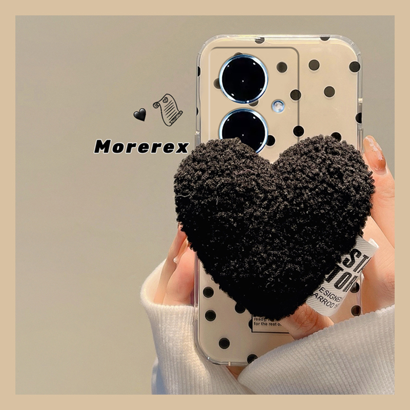 ins风满屏波点适用vivoy500手机壳y300i立体y200gt毛绒y100t爱心y50m支架y77e毛茸茸97硅胶y93s软y53/t35/y33