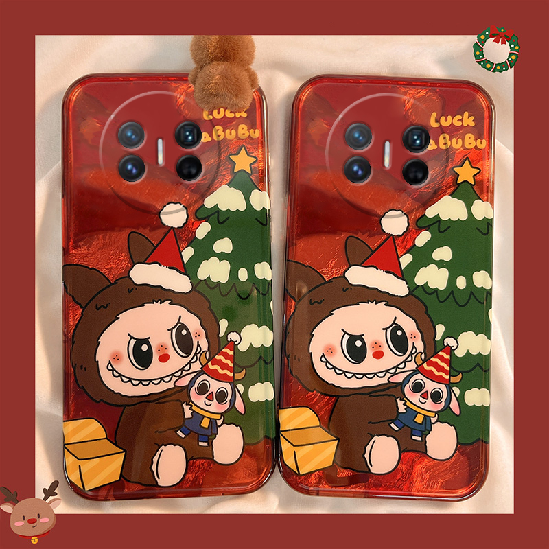 手机壳硅胶羽纱圣诞树立体卡通拉布布趴趴