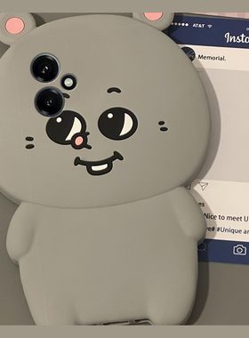 适用华为荣耀400手机壳300pro卡通200立体100耳朵90gt灰色80老鼠70搞怪60表情v40可爱x40趣味honor硅胶软壳女