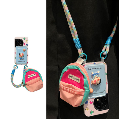 适用oppo一加ace3pro手机壳1+12卡通ace2立体11蜡笔小新ace3v卡包8t带9手链10pro零钱包9rt可7斜挎6女7t十ace