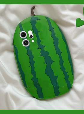 ins风适用opporeno14手机壳reno13pro+立体reon12水果11西瓜10个性9创意8夏天7se小清新6绿色5硅胶4十oppo软p