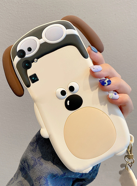 适用华为荣耀v30pro手机壳麦芒40卡通30pro+立体x30i白色x20se掌门狗20s带挂件10i可爱v10趣味9x呆萌十硅胶软