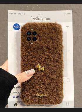 2026英文小马适用华为nova15手机壳nove14活力版13ultra新年12pro马年11se秋冬10z毛绒2plus卡通7i立体3e硅胶