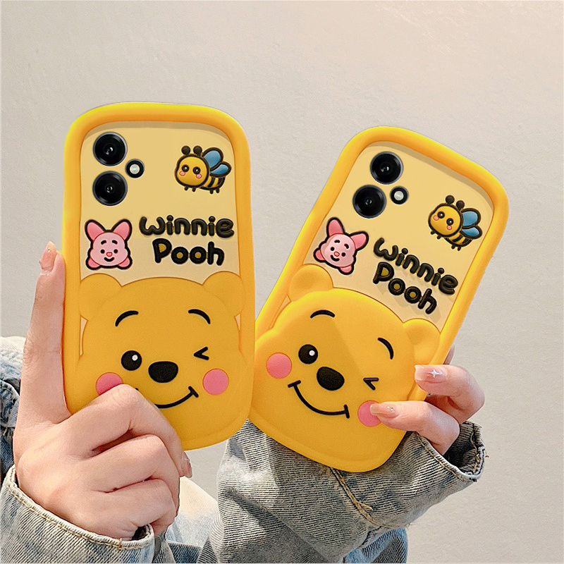 手机壳硅胶卡通动漫蜜蜂皮杰猪维尼熊
