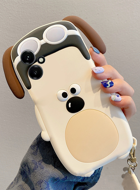 适用华为荣耀400手机壳300pro卡通200立体100白色90gt掌门狗80带挂件x70可爱60趣味v40呆萌x40硅胶honor软壳p