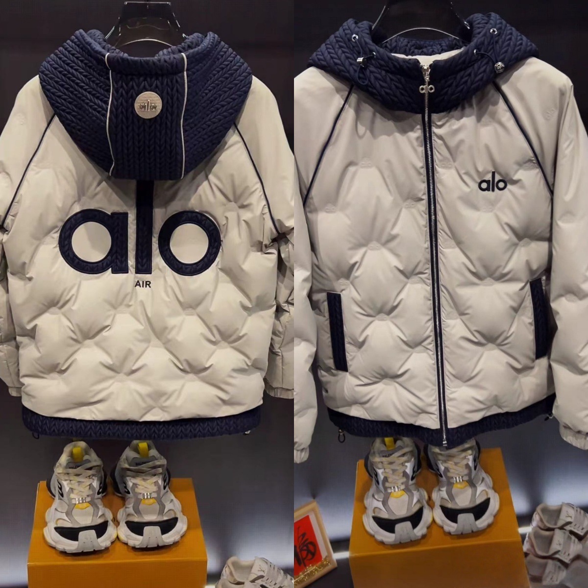 alo美式男士冬季男装户外棉衣款轻奢棉服男款韩版百搭ins宽松外套