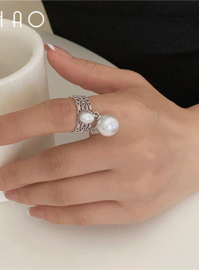 IJIHAO女合金珍珠日韩戒指