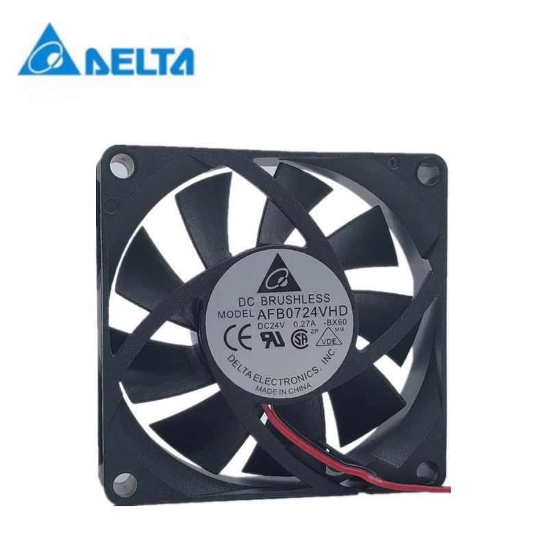 全新台达 AFB0724VHD 24V 0.27A 7020 7CM 丹佛斯变频器7.5KW风扇