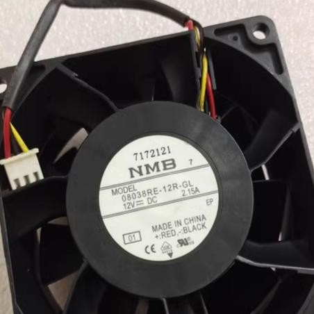 08038RE-12R-GL 原装NMB 8CM 8038 12V 2.15A 3线 防水散热风扇