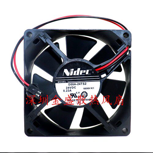 原装正品 NIDEC D08A-24TS2 01 24V 8CM 80X25MM 变频器散热风扇