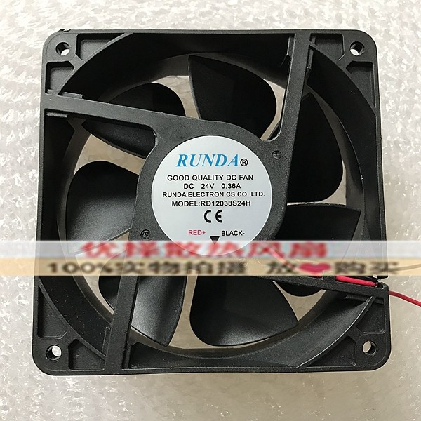 全新RUNDA RD12038B/S24H/VH 24V RD8038S24M-S 电焊机变频器风扇