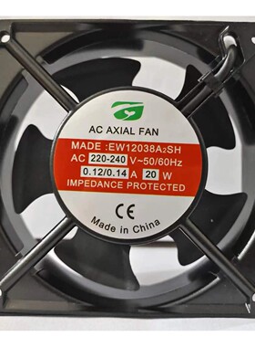 全新AC AXIAL FAN风机EW12038A2SH 220V 20W 12CM交流散热风扇
