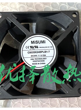 全新PELKO MOTORS 24V R8025Y24BPCP1C变频器风扇C8025X24BPLB1-7