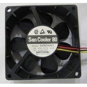 全新原装 三洋SANYO 9A0824G401 24V 0.21A 8025 3线变频散热风扇