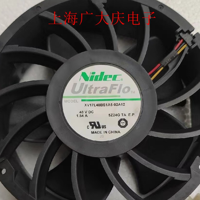 正品NIDEC尼迪克XV17L48BS1A5-02A12/07 48V 1.54A散热风扇17251