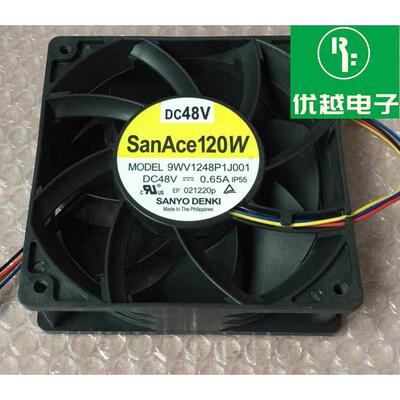 原装三洋 9WV1248P1J001 12038 48V 0.65A 12CM IP55等级防水风扇