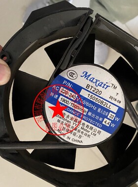 BT220 15050B2LL 15050B2HL AC220-240V 22W原装插片引线进口风机