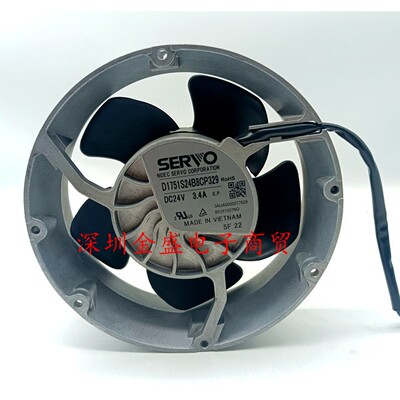 原装全新SERVO D1751S24B8CP329 DC24V3.4A4线变频器风机风扇