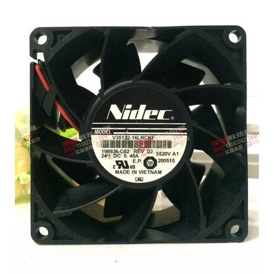 原装AB变频器风扇NIDEC V35132-16LRCKF/16F DC24V 0.45A 8038