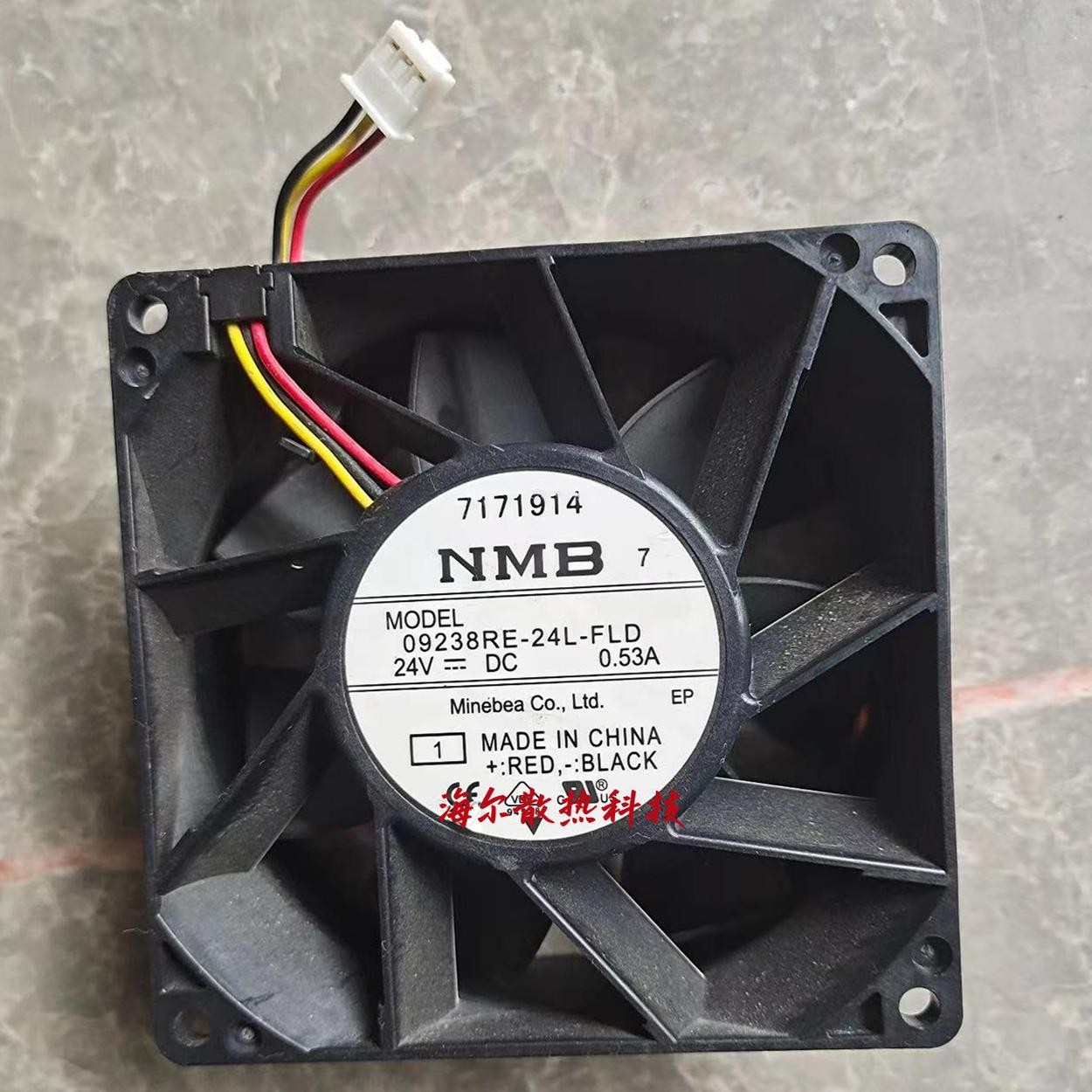 NMB原装 09238RE-24L-FLD 24V 0.53A 9238 9CM安川变频器散热风扇