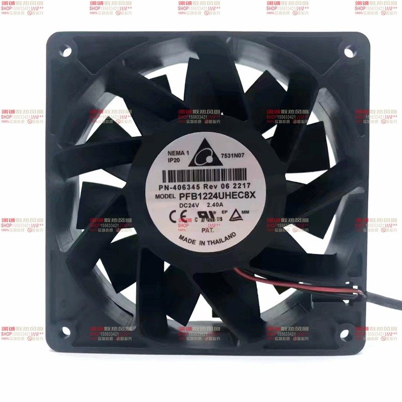 全新原装台达PFB1224UHEC8X 12038 24V 2.40A 大风量变频器风扇