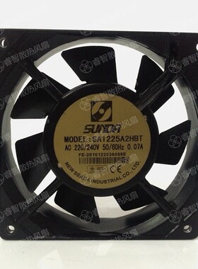 原装台湾SUNDA 轴流风扇 SA1225A2HBT 220V 0.07A 金属七叶风扇