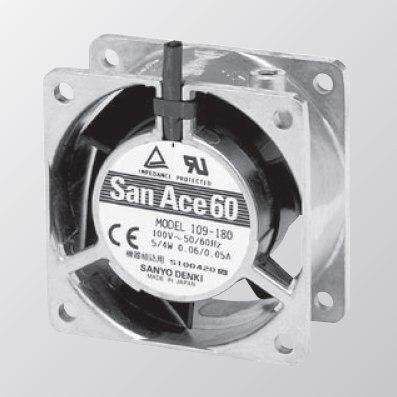 109-180 109-183原装三洋SANYO 100V 5/4W 6028 铝框交流散热风扇