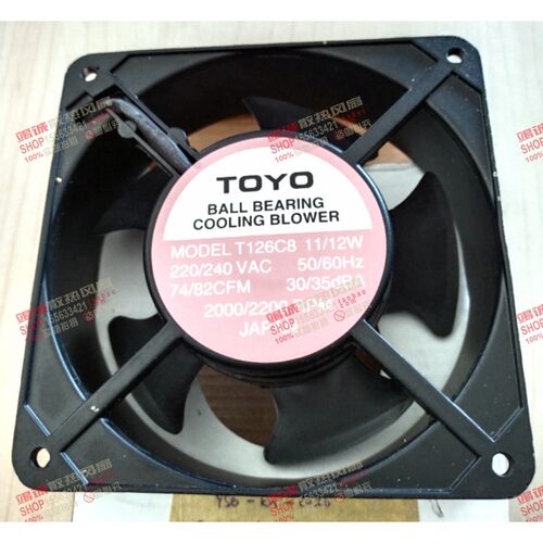 全新原装TOYO T126C8 11/12W 74/82CFM 220/240V 铝框交流风扇