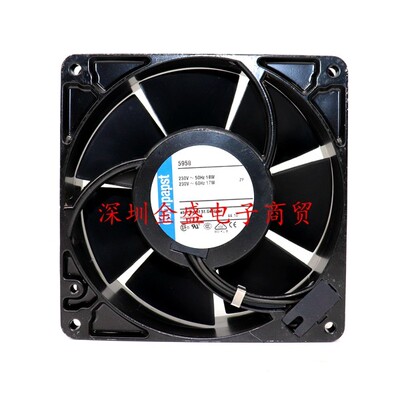 原装正品德国进口 5958 230V 18/17W 127*127*38高端设备风扇