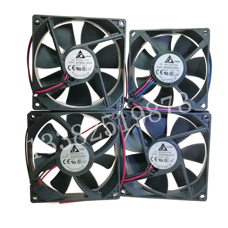 全新原装台达AFB0924HH 8025 9厘米/24V散热风扇0812SH变频器风机