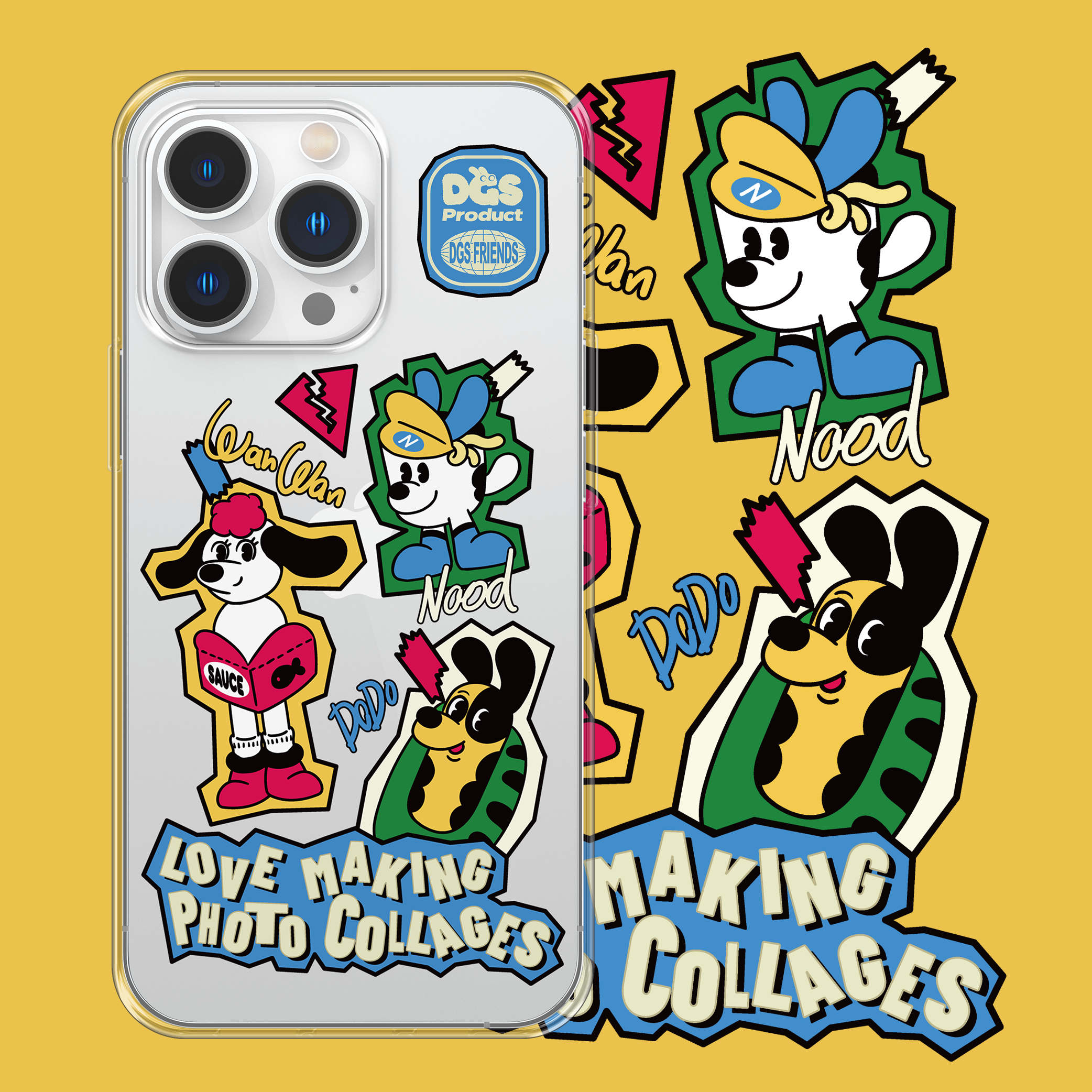 SOODGS道格斯 - 来玩撕裂贴纸 -适用苹果iPhone14-16系列手机壳