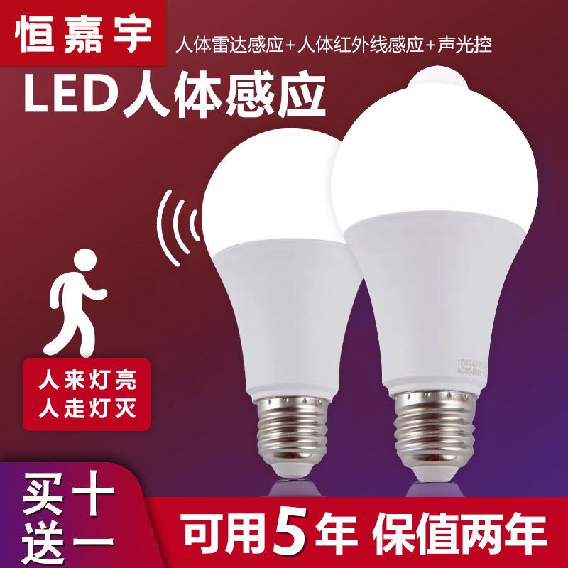 人体感应灯泡恒嘉宇110V-220V11