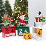 Рождественский деревянный декор, креативный настольный календарь для пожилых людей, подарок на день рождения