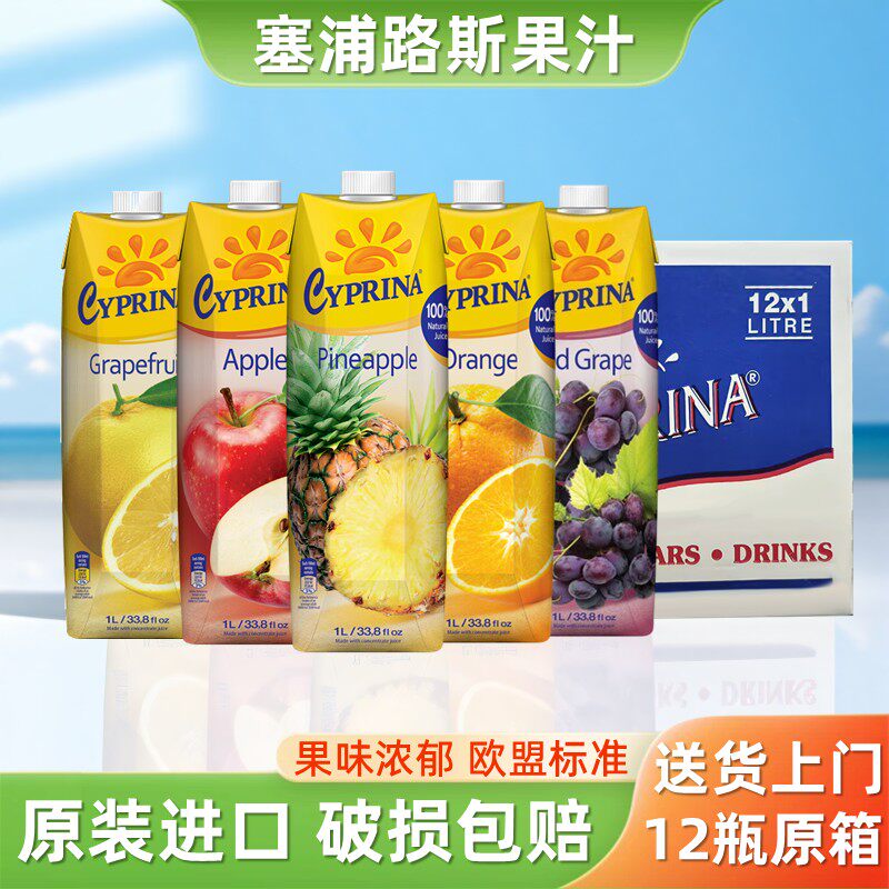 塞浦路斯果汁整箱菠萝汁橙汁饮料