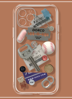 创意日常小物件iPhone14promax苹果13手机壳小米12iqoo11适用mate50华为p60荣耀80vivoS16红米k60reno8一加9R