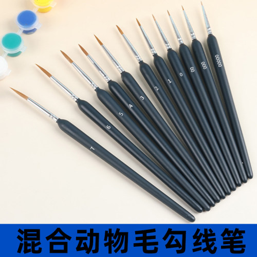木柄勾线笔丙烯数字油画描边