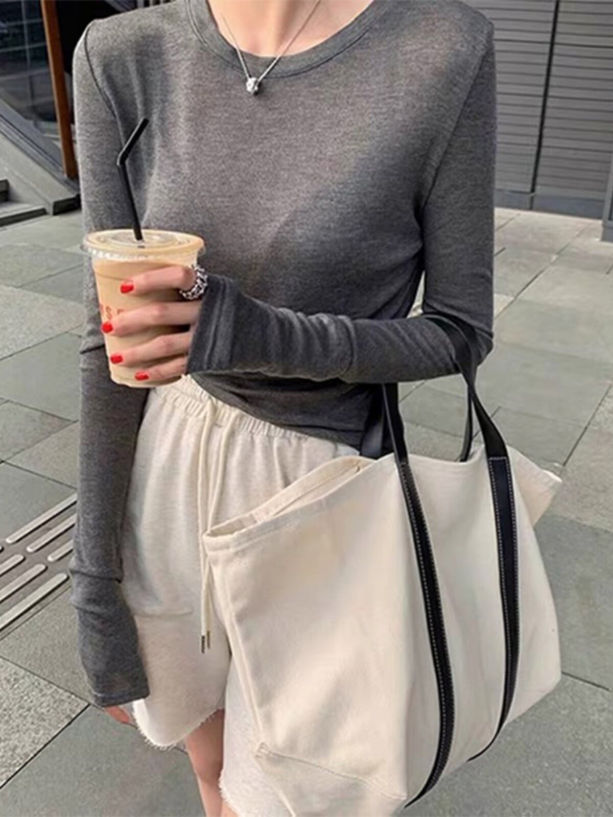 薄款微透冰丝t恤女夏新款修身显瘦外穿短款紧身长袖空调防晒罩衫