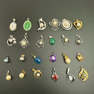 捡漏 任选 中古vintage复古宫廷风欧美回流老银吊坠 每件 20元