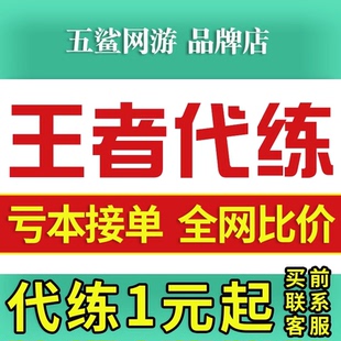 【首单免费丨60万粉丝丨百星工作室】王者代打王者荣耀代练补款