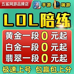 【靠谱专业/低价接单】英雄联盟陪玩lol陪练代练手游端游上分排位