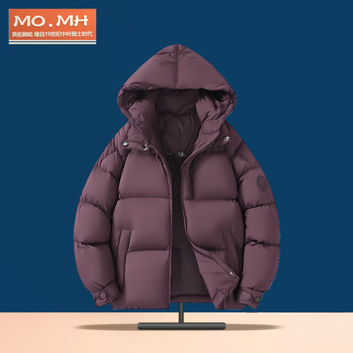 MOMH90白鸭绒连帽羽绒服