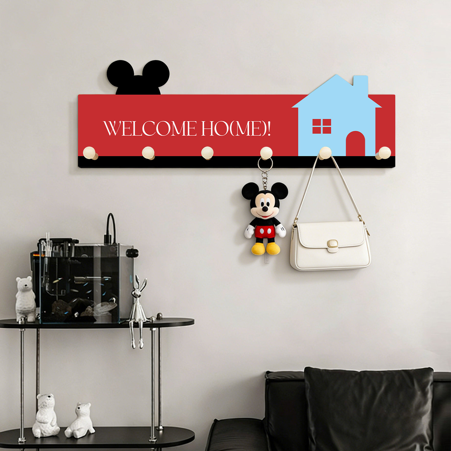 玄关墙上装饰挂架时尚洞洞板简约高级入户门后置物挂钩收纳挂件,收纳整理,收纳洞洞板,淘宝优惠券,粉丝福利购,淘宝优惠卷