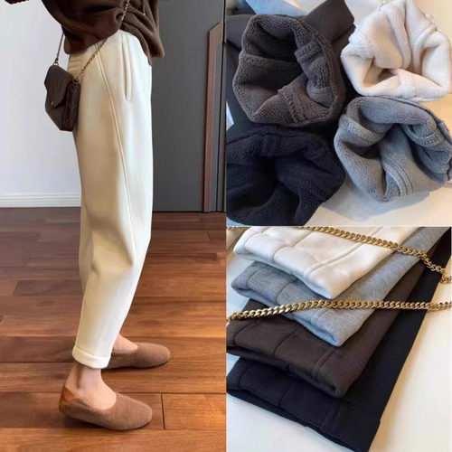 布衣妈咪孕妇毛呢奶奶裤萝卜裤