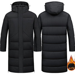 体育运动员冬训大衣加长款过膝羽绒棉服儿童武术游泳舞蹈保暖外套