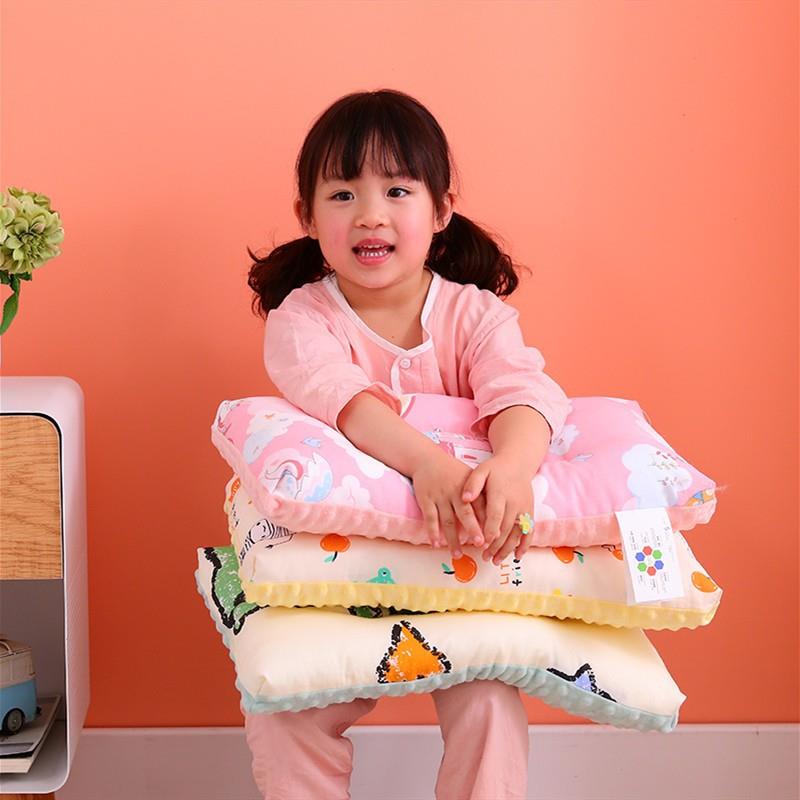 美真儿童枕头安抚豆豆枕宝宝幼儿园枕头小学生枕头单人床婴儿枕芯