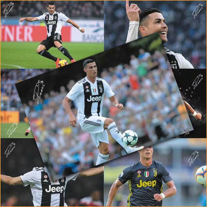 c罗挂画c罗海报墙贴c墙罗壁罗纸ca82899海挂画球报星海报贴足球明